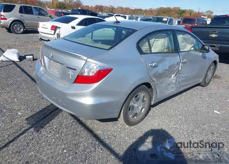 2012 Honda Civic Hybrid из США, поврежденный, VIN JHMFB4F2XCS009610